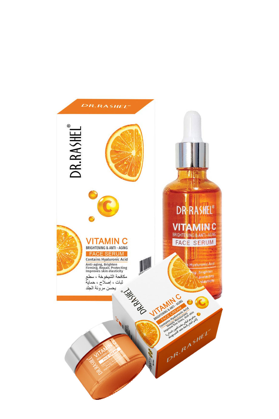 Dr. Rashel (ORIGINAL) Vitamin C Brightening & Anti-Aging Face Cream + Face Serum